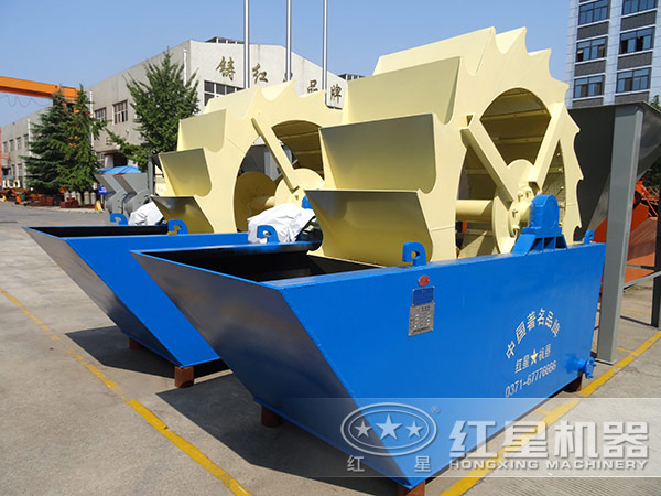 單葉輪式洗砂機，占地小，處理量小