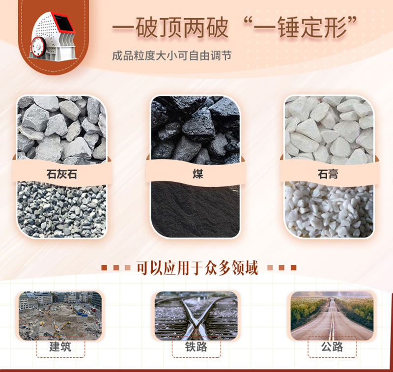 錘破一機(jī)兩用，可自成一條生產(chǎn)線